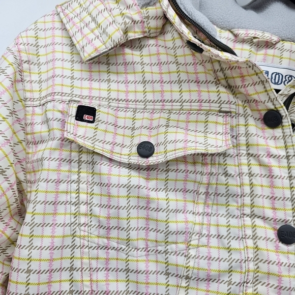 SNOWBOARD TURBINE Boardwear The Toxic State E408 Pink Plaid Girl's size large - Picture 6 of 12